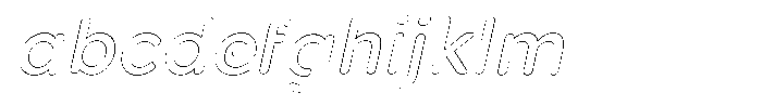 Nevaeh Outline Italic FONT
