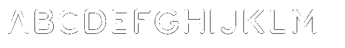 Nevaeh Outline Regular Font UPPERCASE