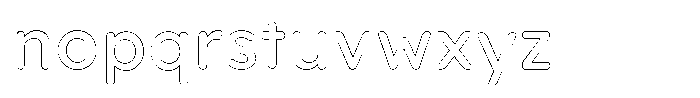 Nevaeh Outline Regular Font LOWERCASE