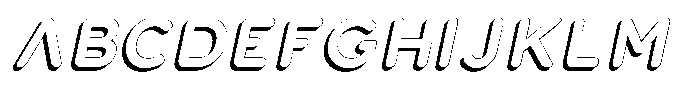 Nevaeh Shadow Bold Italic Font UPPERCASE