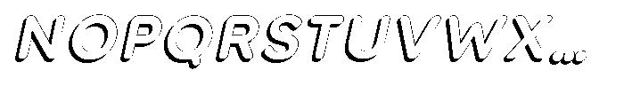 Nevaeh Shadow Bold Italic Font UPPERCASE