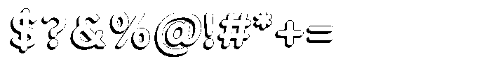 Nevaeh Shadow Bold Font OTHER CHARS