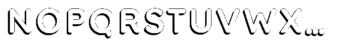 Nevaeh Shadow Bold Font UPPERCASE