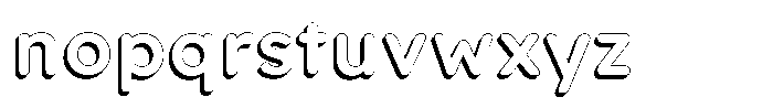 Nevaeh Shadow Bold Font LOWERCASE