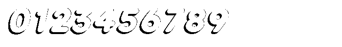 Nevaeh Shadow Extra Bold Italic Font OTHER CHARS