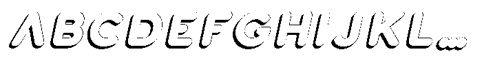 Nevaeh Shadow Extra Bold Italic Font UPPERCASE