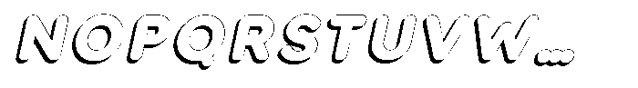 Nevaeh Shadow Extra Bold Italic Font UPPERCASE