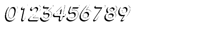 Nevaeh Shadow Italic Font OTHER CHARS