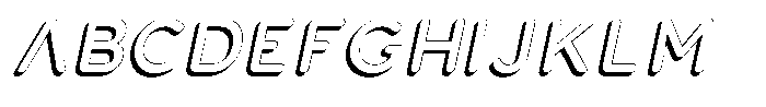 Nevaeh Shadow Italic Font UPPERCASE