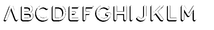 Nevaeh Shadow Regular Font UPPERCASE