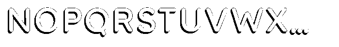 Nevaeh Shadow Regular Font UPPERCASE