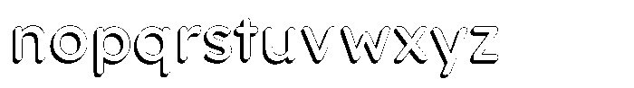 Nevaeh Shadow Regular Font LOWERCASE