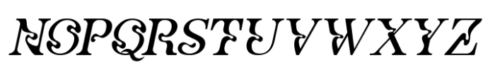 Nevalisa Italic Font UPPERCASE