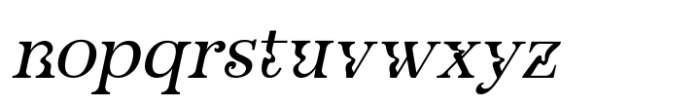 Nevalisa Italic Font LOWERCASE