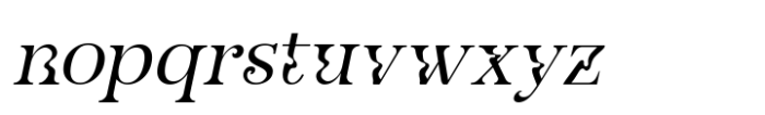 Nevalisa Light Italic Font LOWERCASE