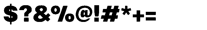 Nevanta Black Font OTHER CHARS