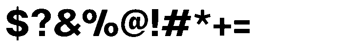 Nevanta Bold Font OTHER CHARS