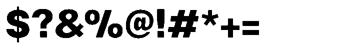 Nevanta Extra Bold Font OTHER CHARS