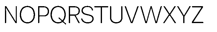 Nevanta Extra Light Font UPPERCASE