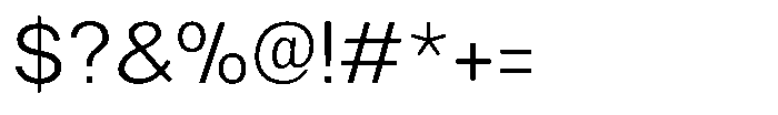Nevanta Light Font OTHER CHARS