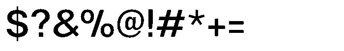 Nevanta Medium Font OTHER CHARS