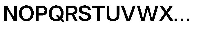 Nevanta Medium Font UPPERCASE