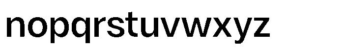Nevanta Medium Font LOWERCASE