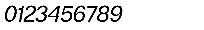 Nevanta Oblique Font OTHER CHARS