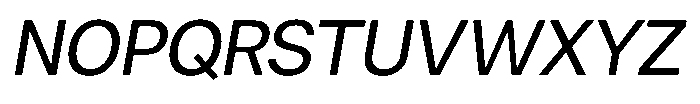 Nevanta Oblique Font UPPERCASE