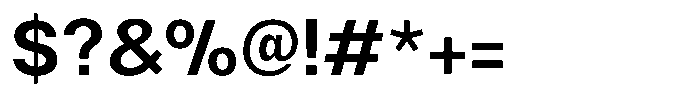 Nevanta Semi Bold Font OTHER CHARS