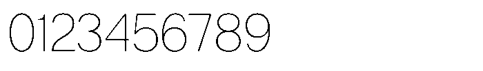 Nevanta Thin Font OTHER CHARS