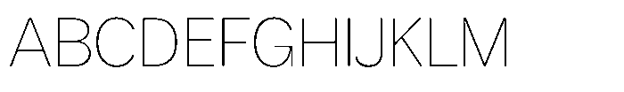Nevanta Thin Font UPPERCASE
