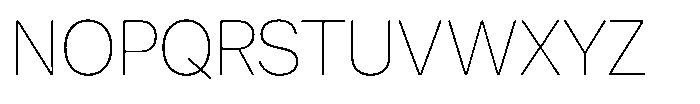 Nevanta Thin Font UPPERCASE