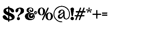 Never Aurora Regular Font OTHER CHARS
