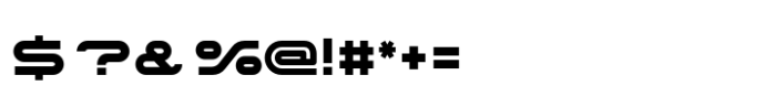 Nevias Tech Black Font OTHER CHARS