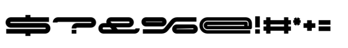 Nevias Tech Extra Bold Expanded Font OTHER CHARS