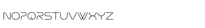 Nevias Tech Light Condensed Font UPPERCASE