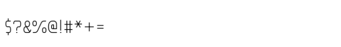 Nevias Tech Light Ultra Condensed Font OTHER CHARS