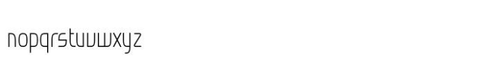Nevias Tech Light Ultra Condensed Font LOWERCASE