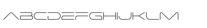 Nevias Tech Light Font UPPERCASE