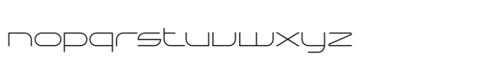 Nevias Tech Light Font LOWERCASE