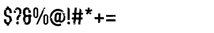 Nevis Ridge Rough Regular Font OTHER CHARS