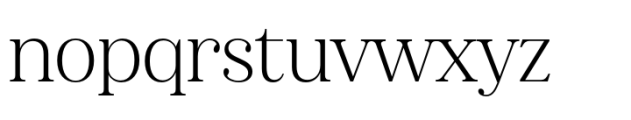 Nevoa Light Semi Extended Font LOWERCASE