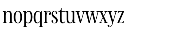 Nevoa Regular Condensed Font LOWERCASE