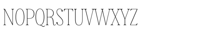 Nevoa Thin Condensed Font UPPERCASE