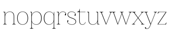 Nevoa Thin Extended Font LOWERCASE