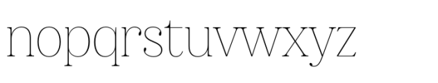 Nevoa Thin Semi Extended Font LOWERCASE