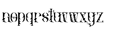 Nevron Sin Font LOWERCASE