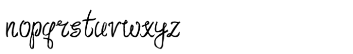 New Amour Font LOWERCASE