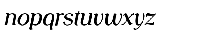 New Bashopilias Medium Italic Font LOWERCASE